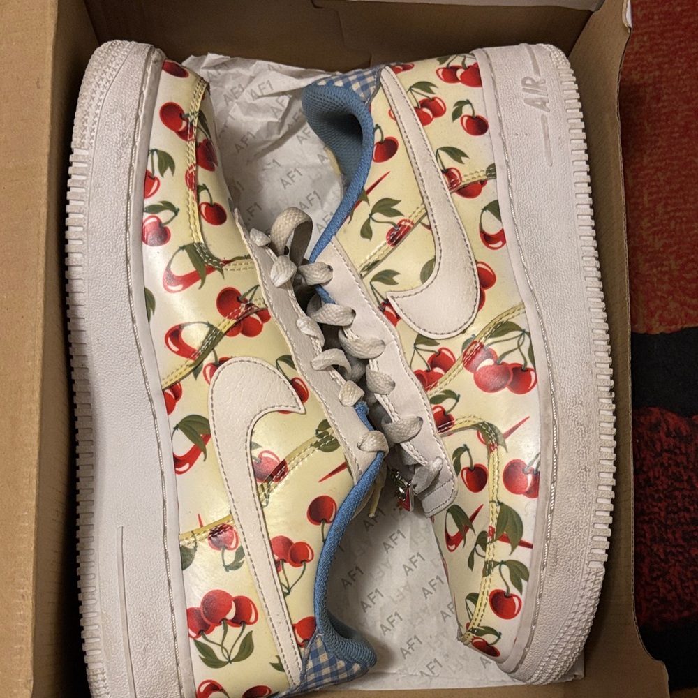 Nike Kids Sneakers with Cherry Print